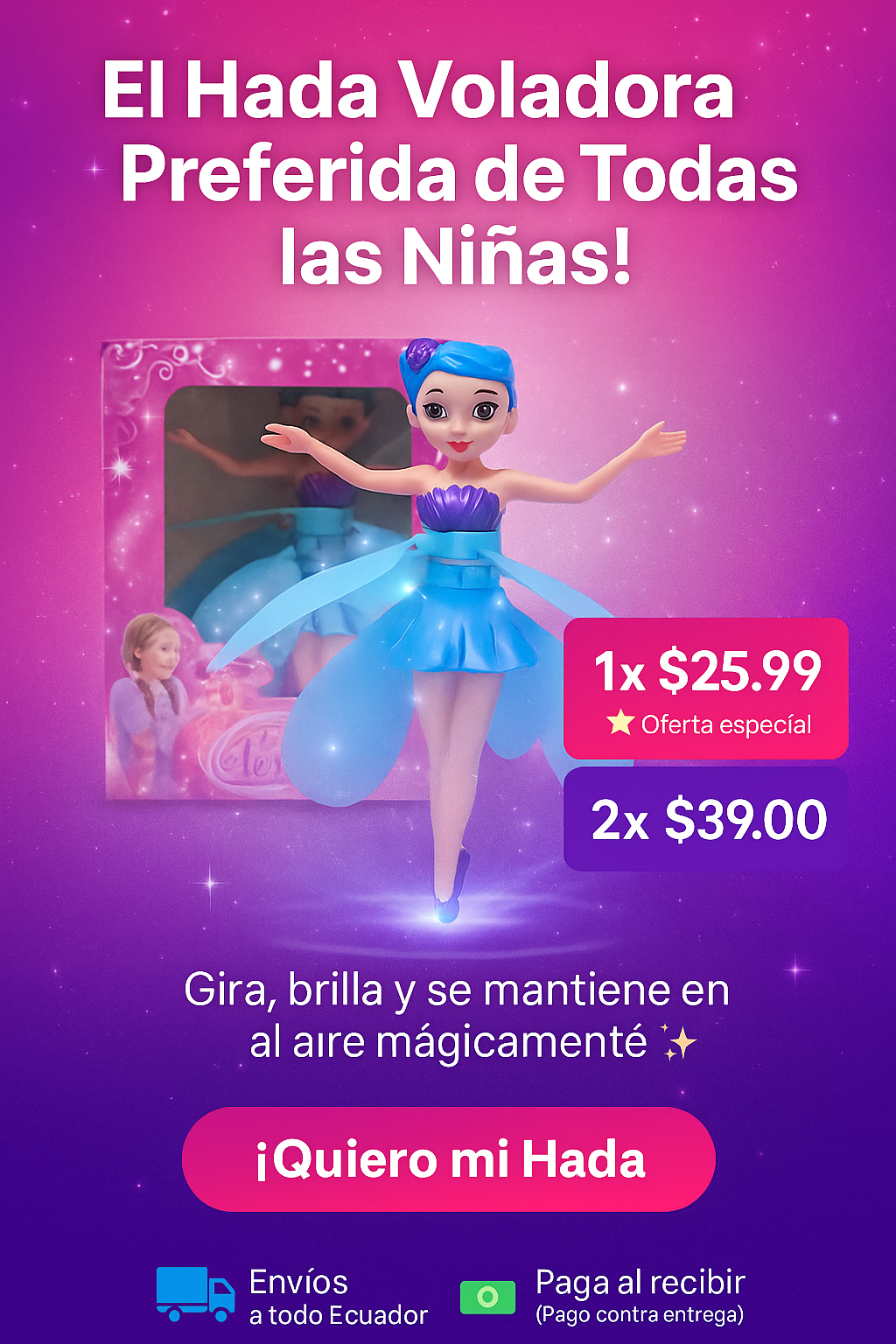 MagicFly Hada Voladora La magia que tu niña puede sostener en sus manos