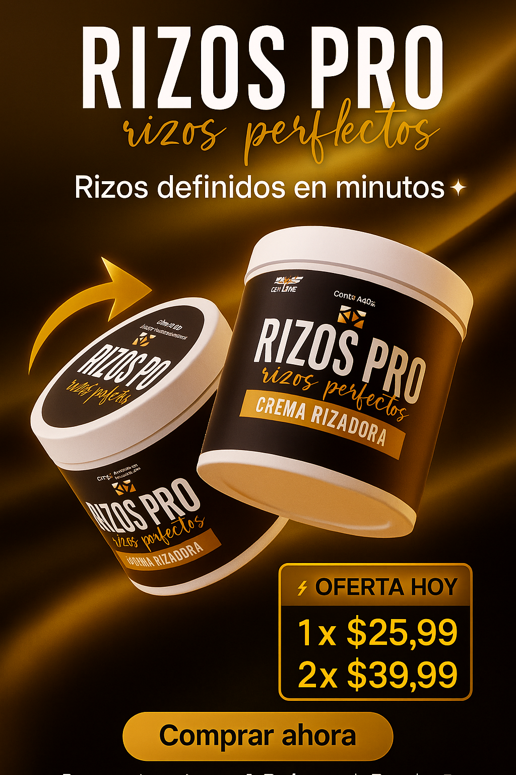 RIZOS  PRO Rizos definidos, suaves y sin frizz… en minutos y sin esfuerzo!!